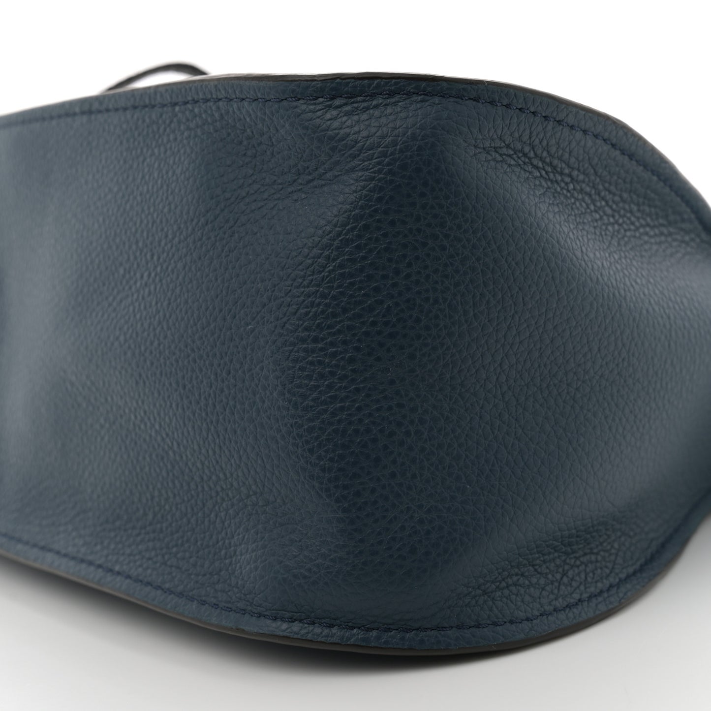 Calfskin Braided Medium Marcie Double Carry Navy