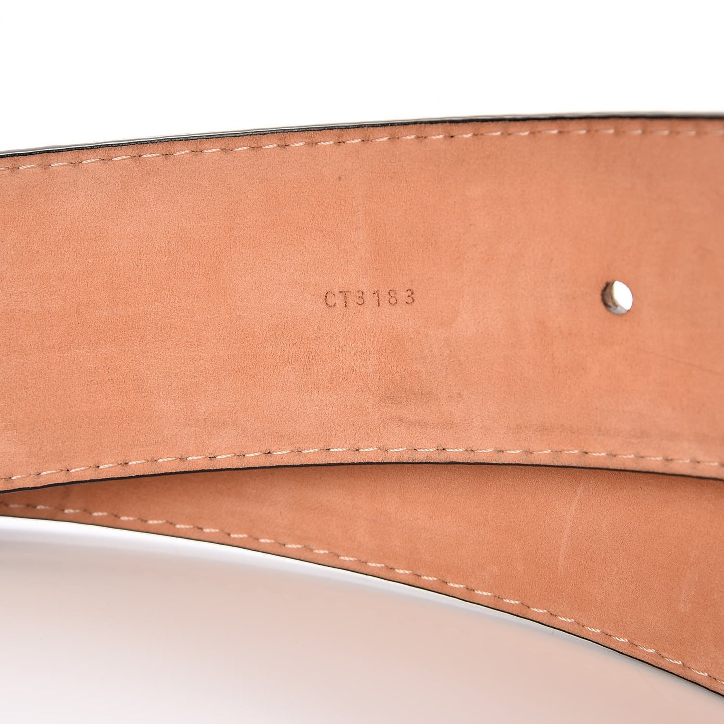 Epi Electric 40mm LV Initiales Belt 90 36 Black