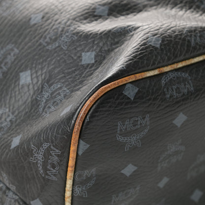 MCM Visetos Striped Munich Lion Tote Black 13 of 18