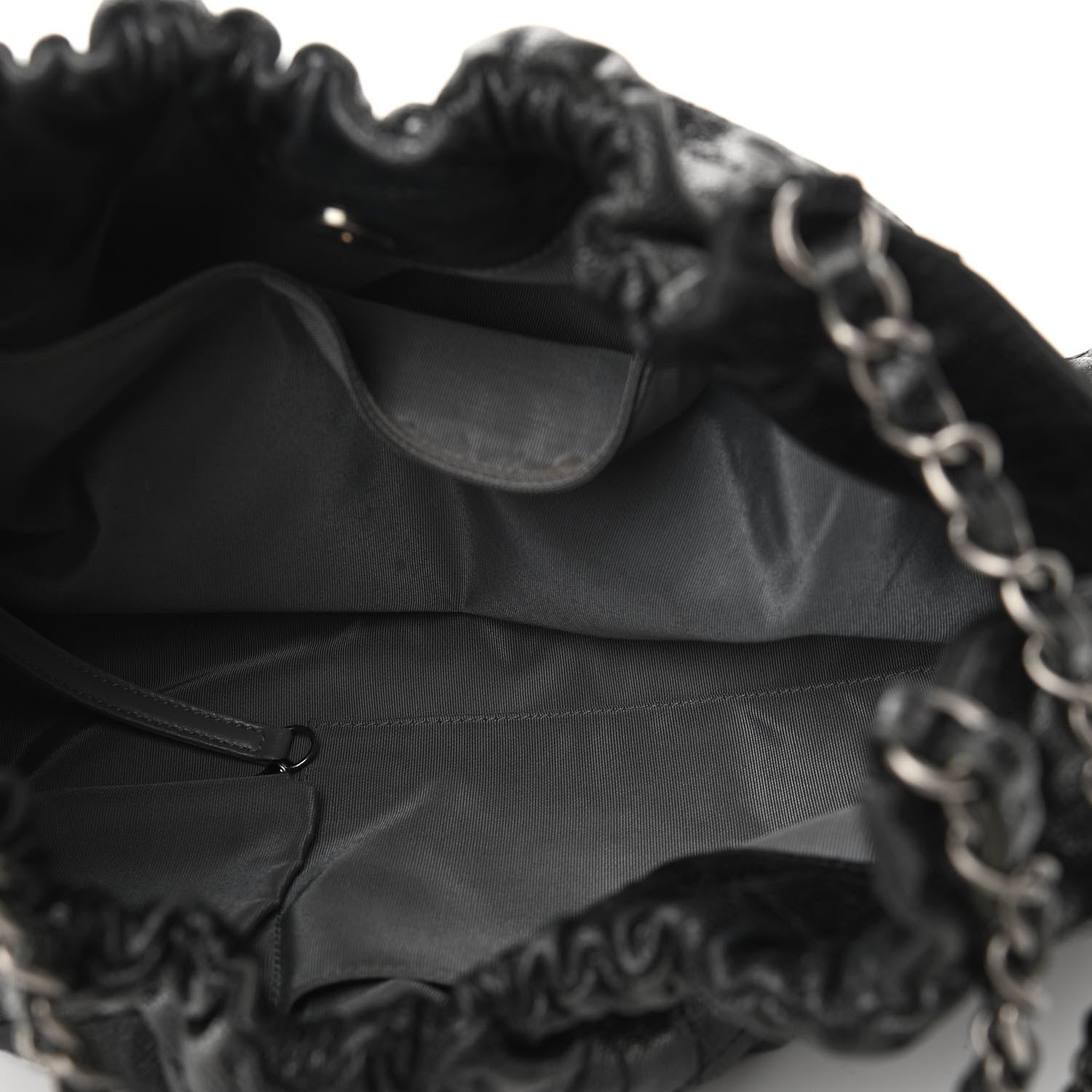Chanel Caviar Quilted Medium Elastic Shopping Tote Black 5 of 10