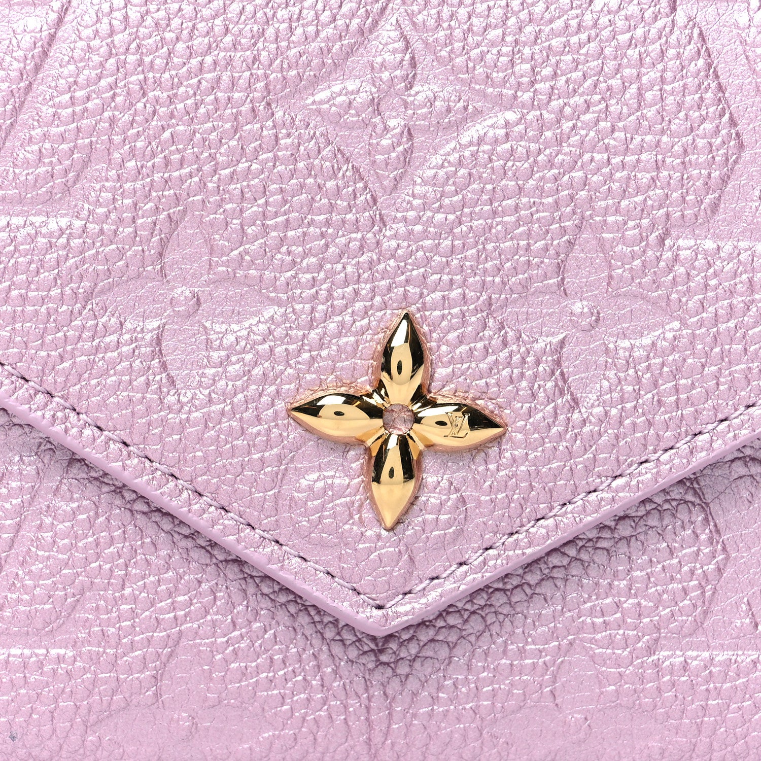 Louis Vuitton Empreinte Monogram Flower Victorine Wallet Pearly