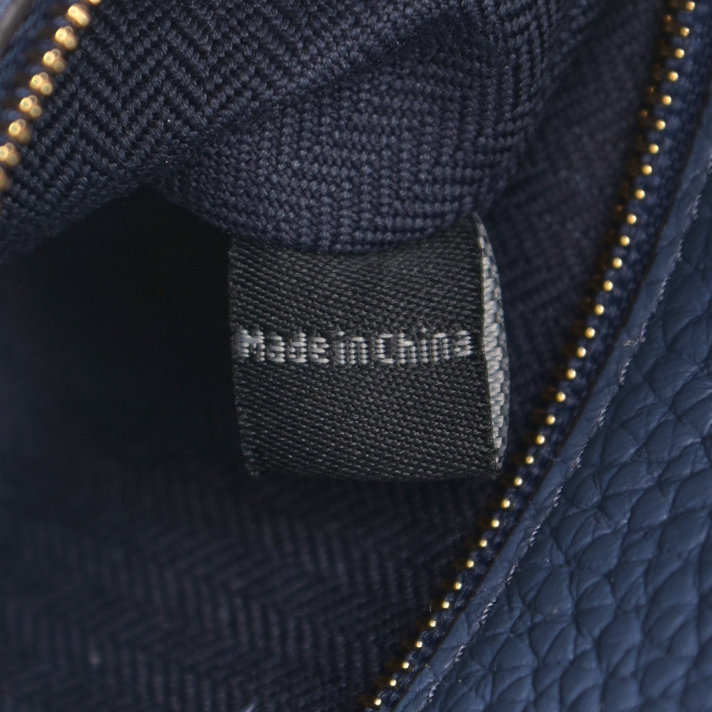 Heavy Grain Small Iris Tote Pale Navy
