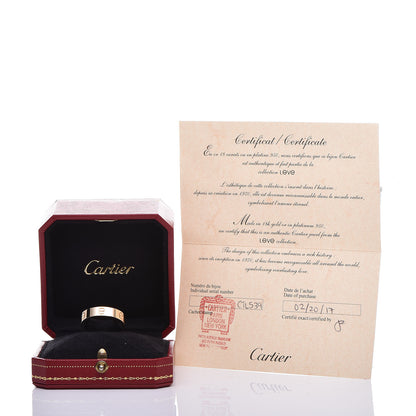 Cartier 18K Yellow Gold 5.5mm LOVE Ring 66 11.5 5 of 5