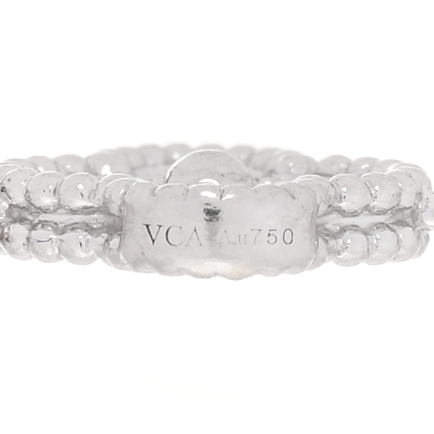 Van Cleef & Arpels 18K White Gold Diamond 6 Motifs Sweet Alhambra Bracelet 4 of 6