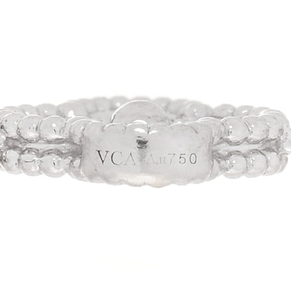 Van Cleef & Arpels 18K White Gold Diamond 6 Motifs Sweet Alhambra Bracelet 4 of 6