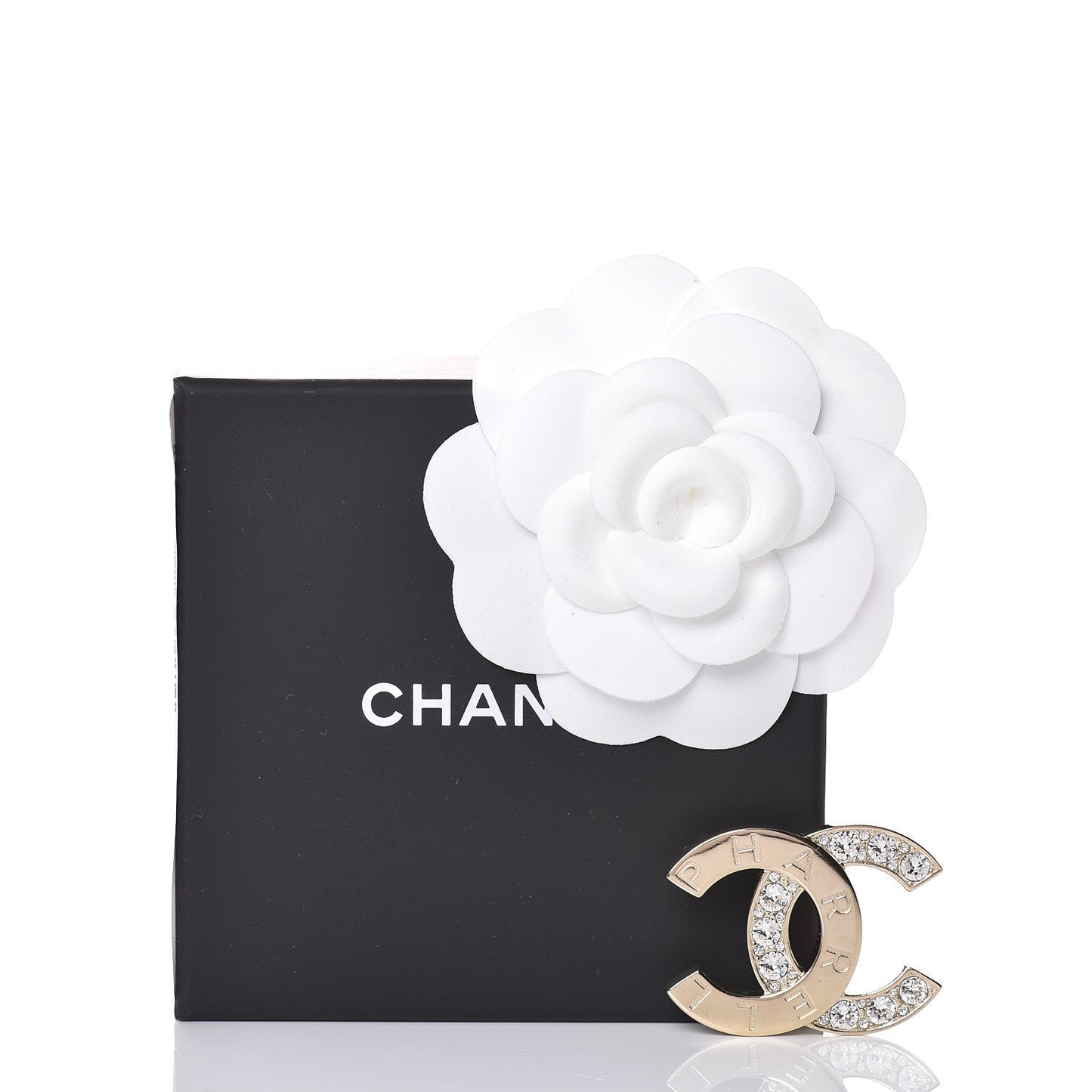 Crystal CC Pharrell Brooch Gold
