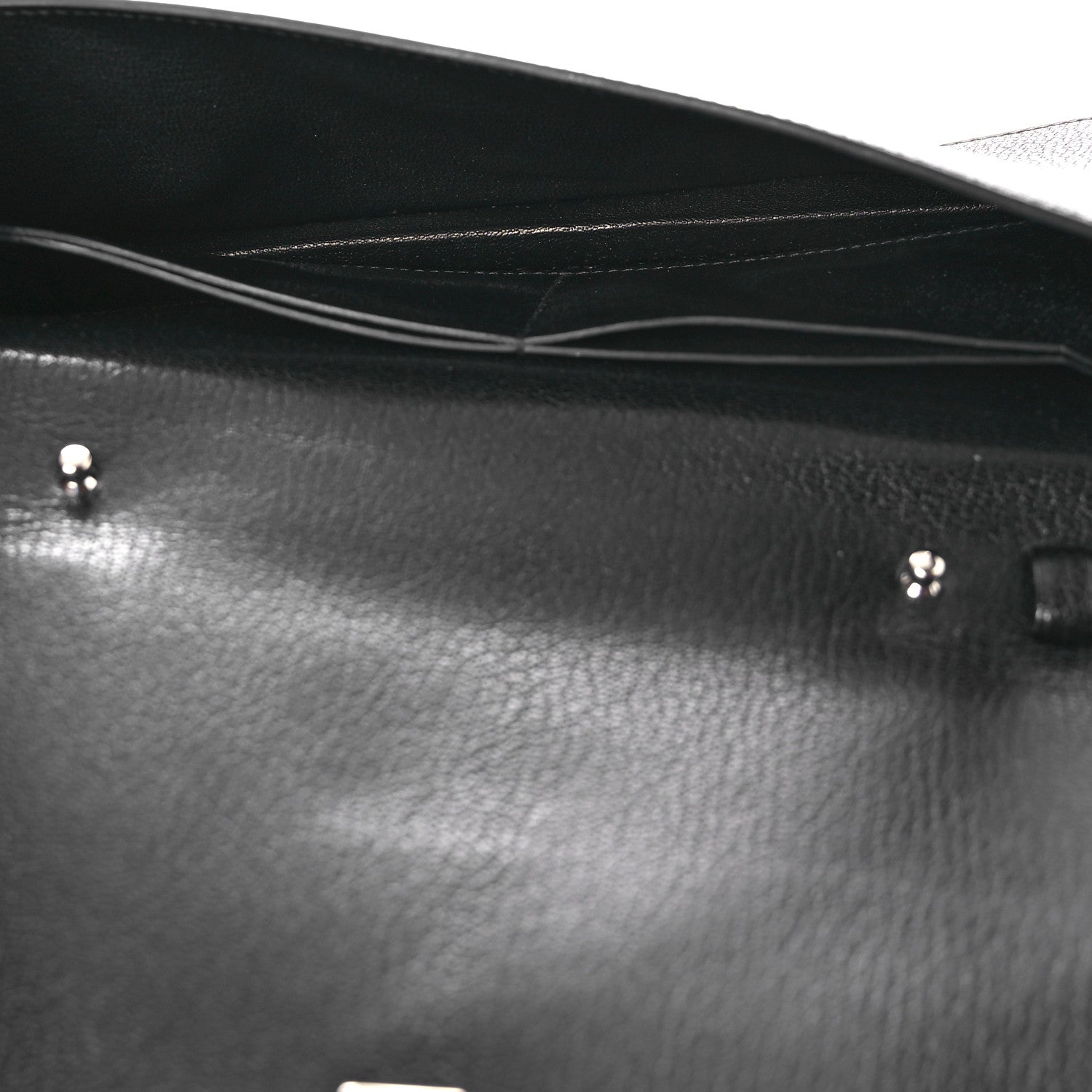 Hermes Chamkila Goatskin Medor To Go Wallet Black 5 of 12