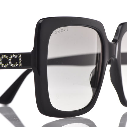 Gucci Crystal Square Frame GG Sunglasses GG0418S Black 7 of 8