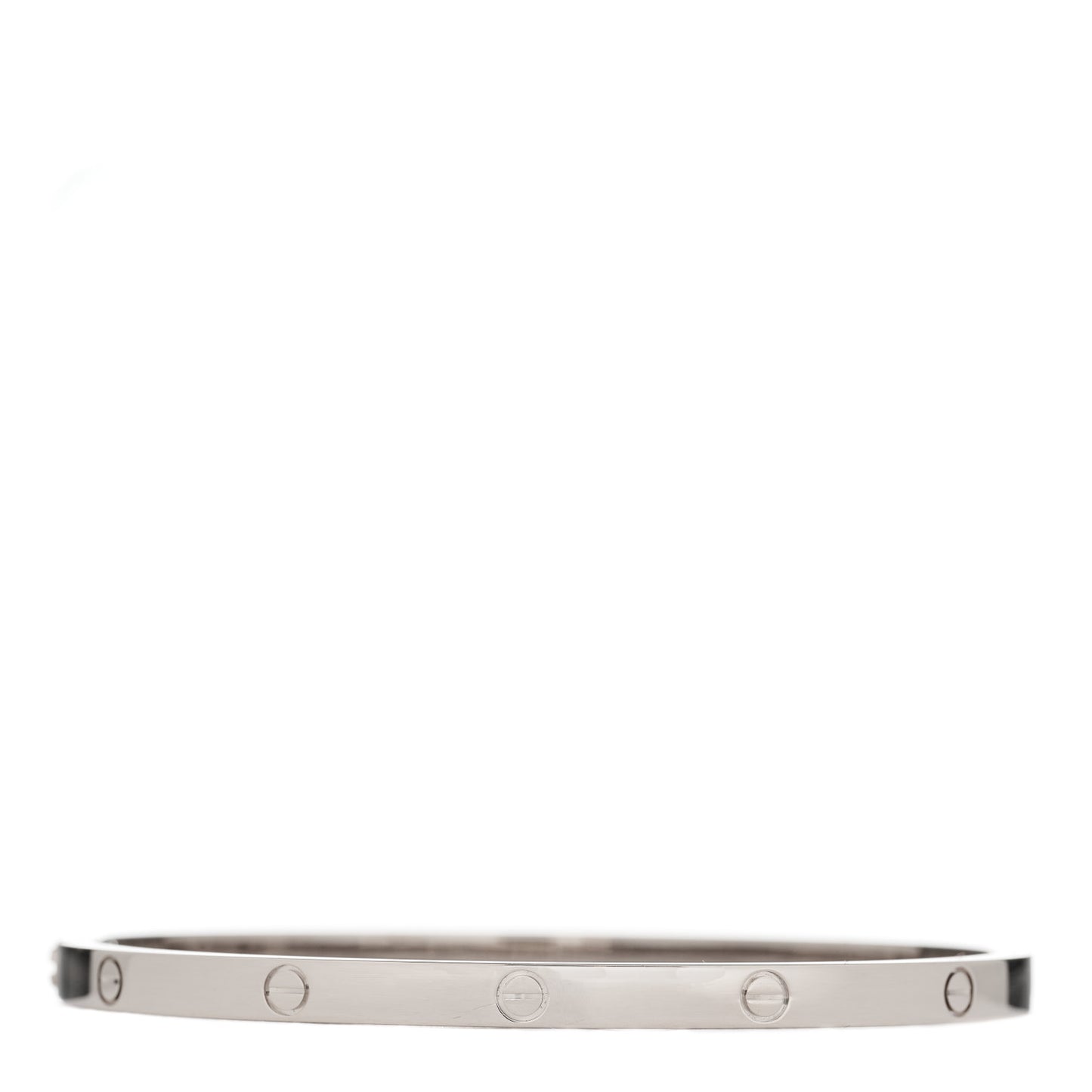 18K White Gold Small LOVE Bracelet 16