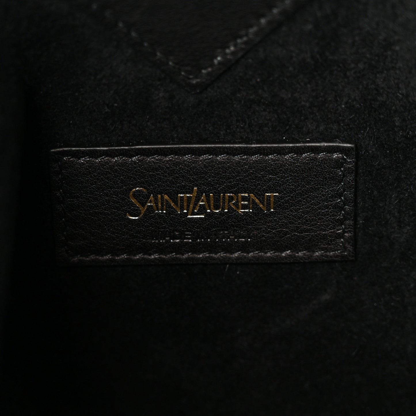 Smooth Calfskin Y Small Bucket Bag Black