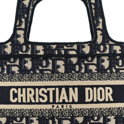 Christian Dior Oblique Mini Book Tote Blue Multicolor 8 of 13