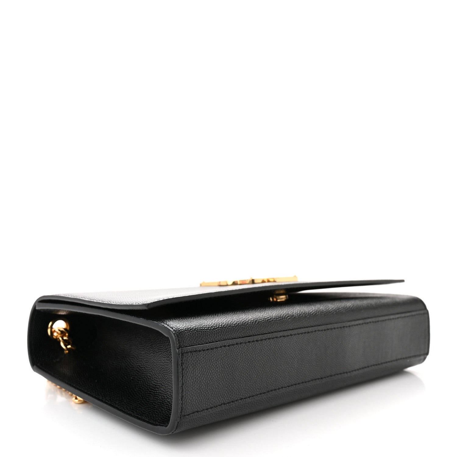 Saint Laurent SAINT LAURENT Grain De Poudre Medium Classic Monogram Kate Satchel Black 4 of 9