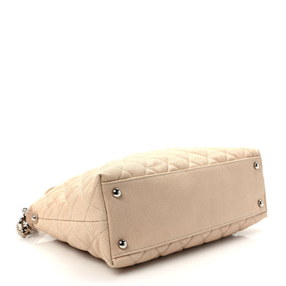 Chanel Caviar Quilted French Riviera Hobo Beige 4 of 9