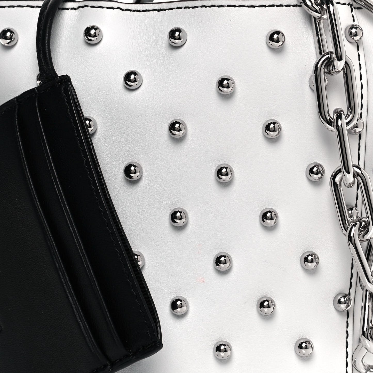 Calfskin Mini Roxy Bucket Bag White
