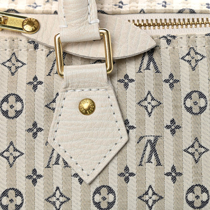 Louis Vuitton Mini Lin Croisette Speedy 30 Blue 11 of 11