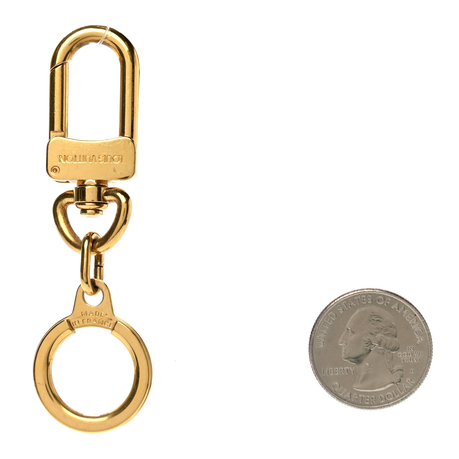 Louis Vuitton Pochette Extender Key Ring Gold 2 of 3