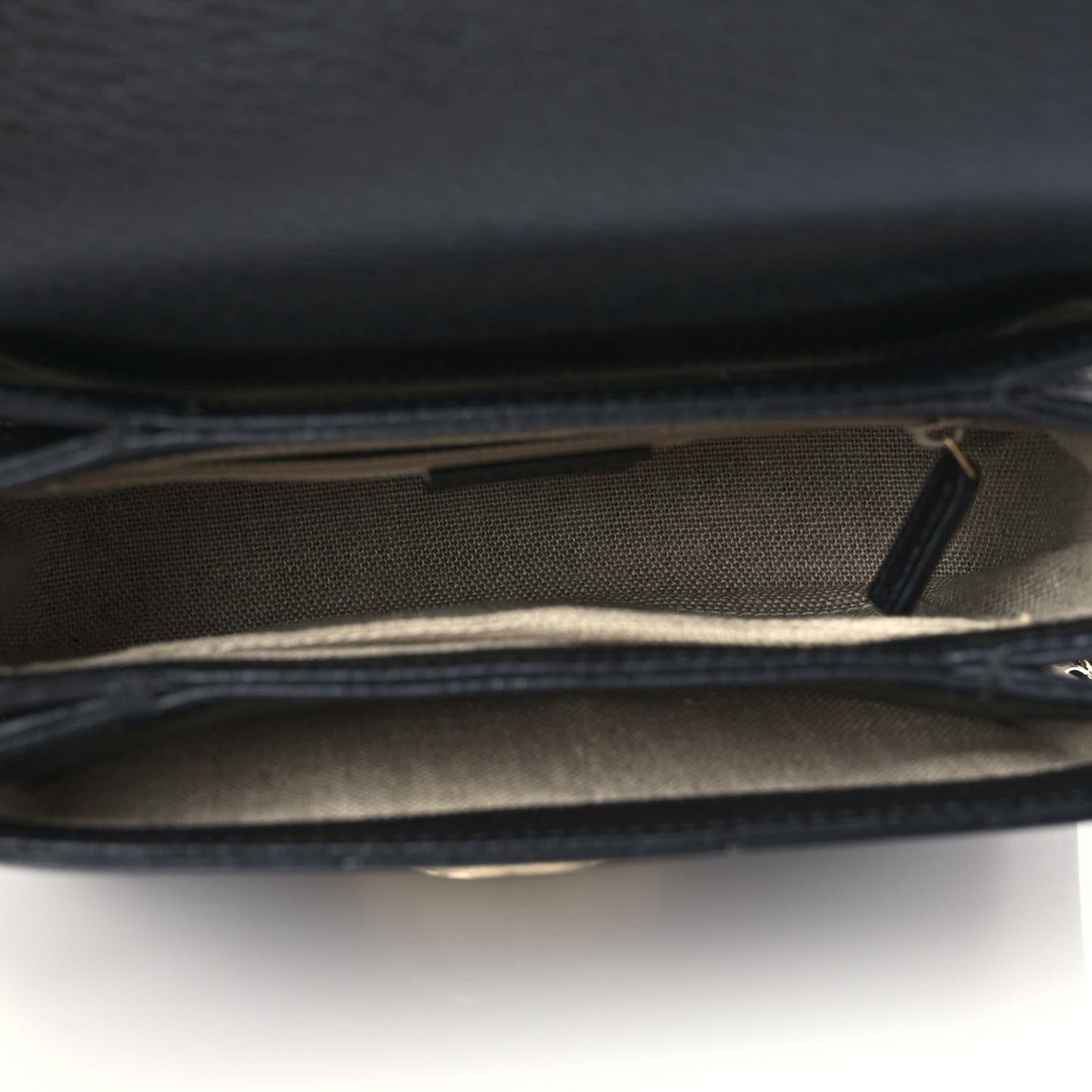 Dollar Calfskin Interlocking G Crossbody Bag Black