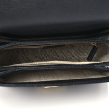 Gucci Dollar Calfskin Interlocking G Crossbody Bag Black 5 of 9