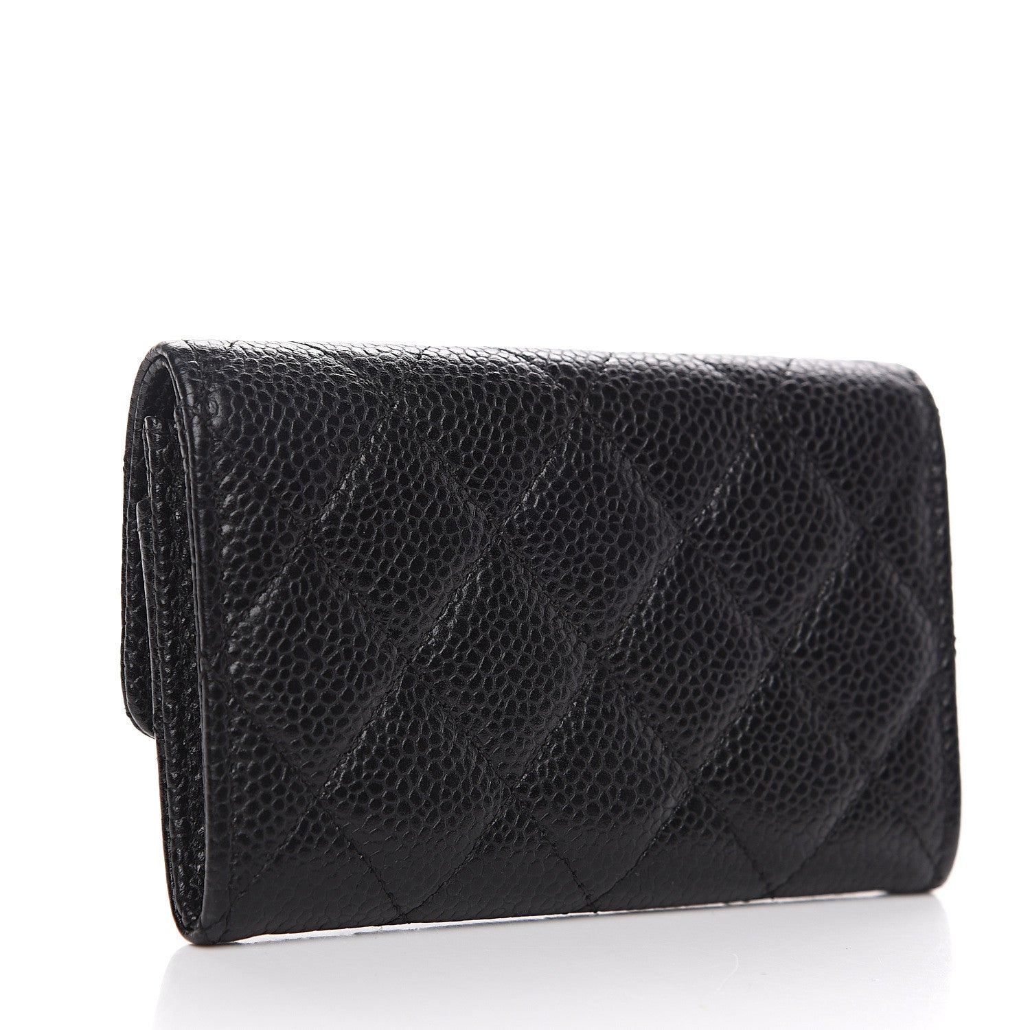 Chanel Caviar Quilted Flap Card Holder Black 2 of 9