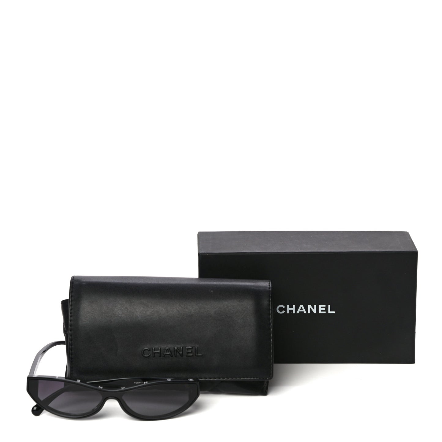 Acetate Oval Sunglasses 5415 Black