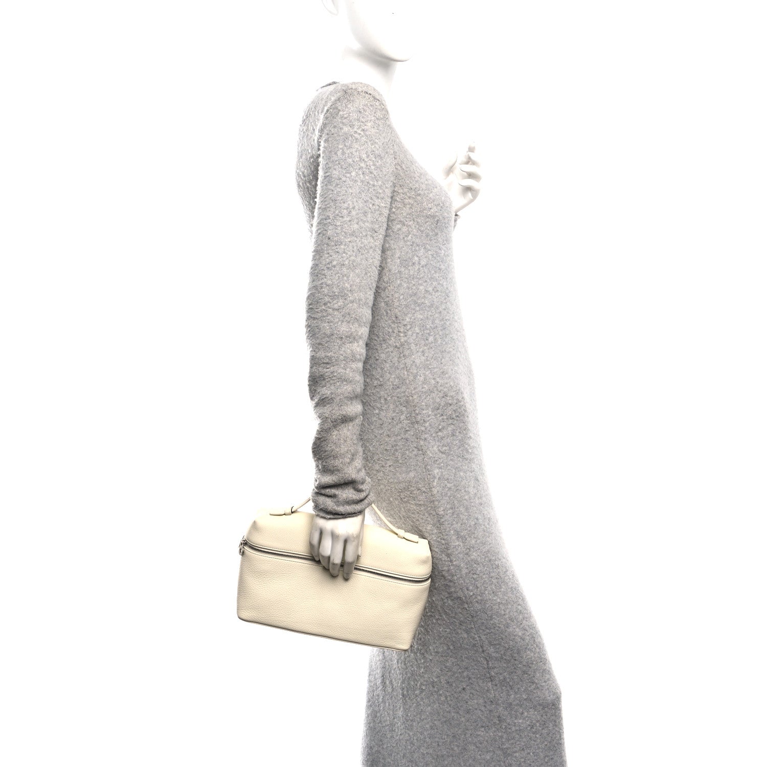 Loro Piana Grained Calfskin Extra Pocket L27 Whisper White 2 of 9