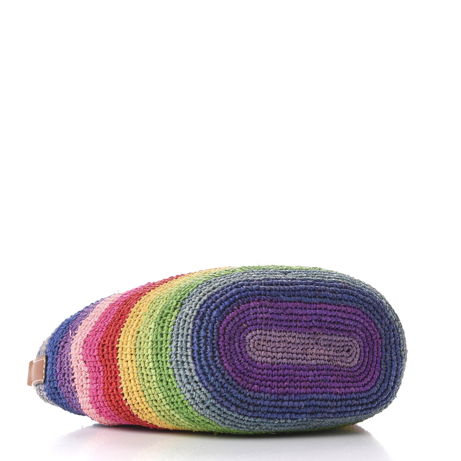 Loewe Raffia Paula's Ibiza Rainbow Crossbody Bag Tan 4 of 11