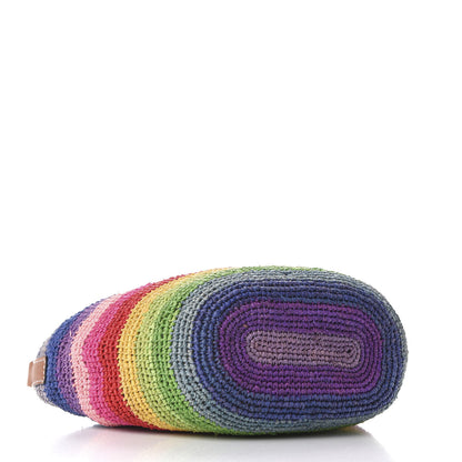 Loewe Raffia Paula's Ibiza Rainbow Crossbody Bag Tan 4 of 11