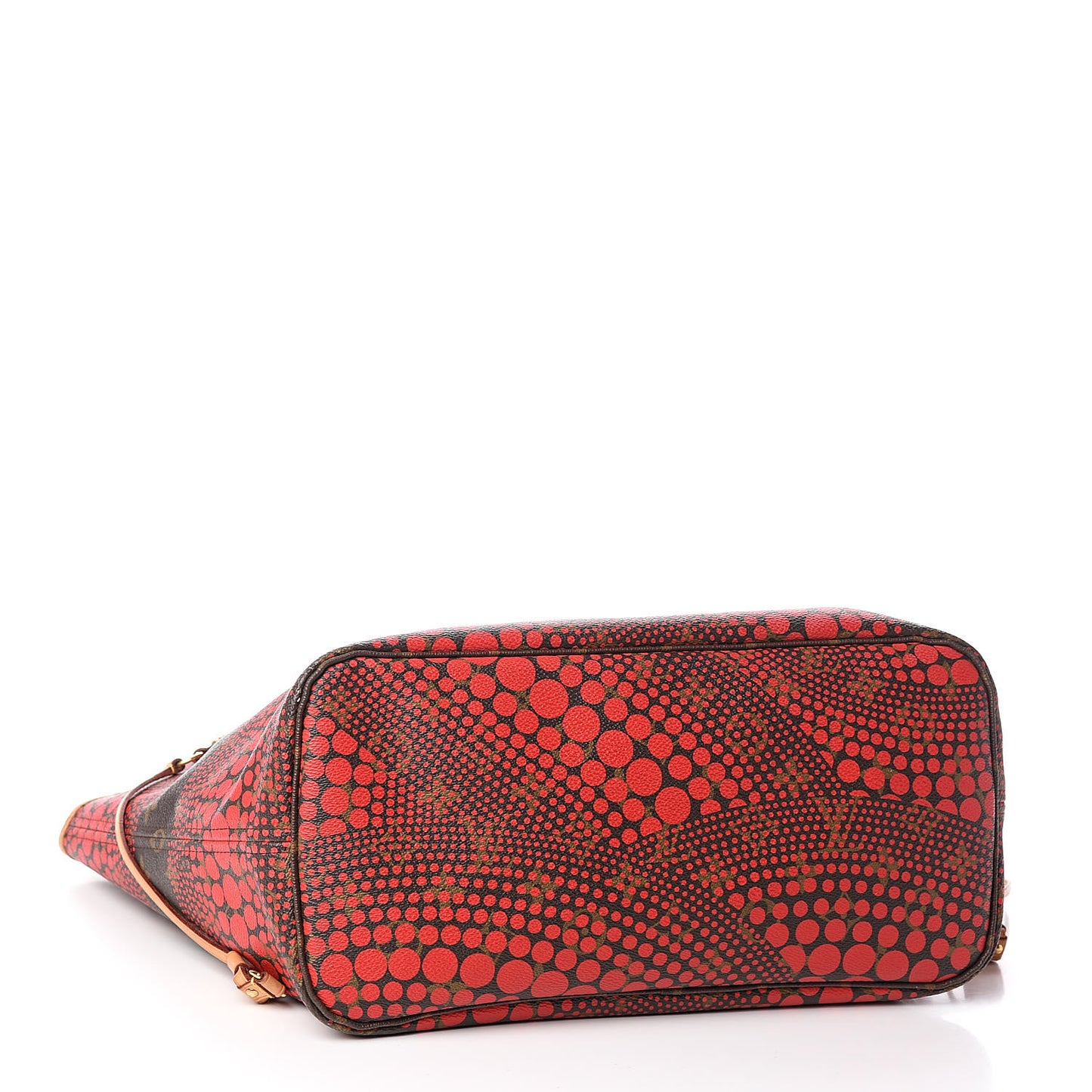 Monogram Kusama Waves Neverfull MM Red