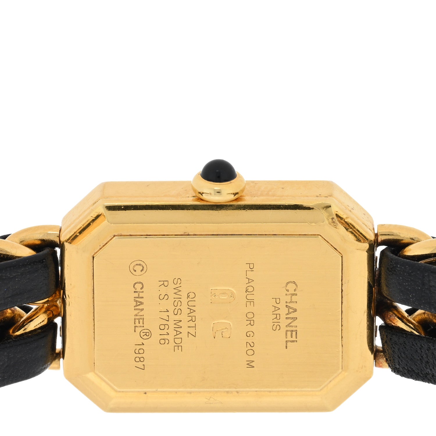 Chanel Stainless Steel Lambskin 20mm Chain Premiere Quartz Watch Gold XL 4 of 4