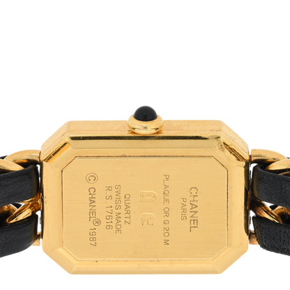 Chanel Stainless Steel Lambskin 20mm Chain Premiere Quartz Watch Gold XL 4 of 4