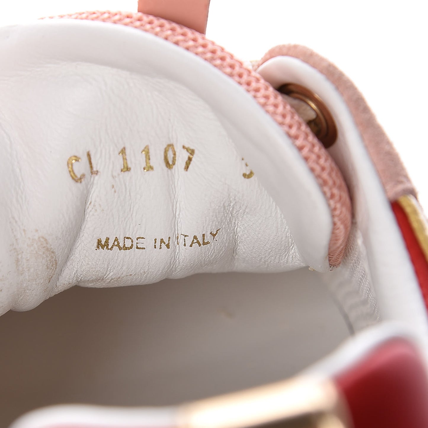 Suede Calfskin Run Away Sneakers 36 Rouge Pink