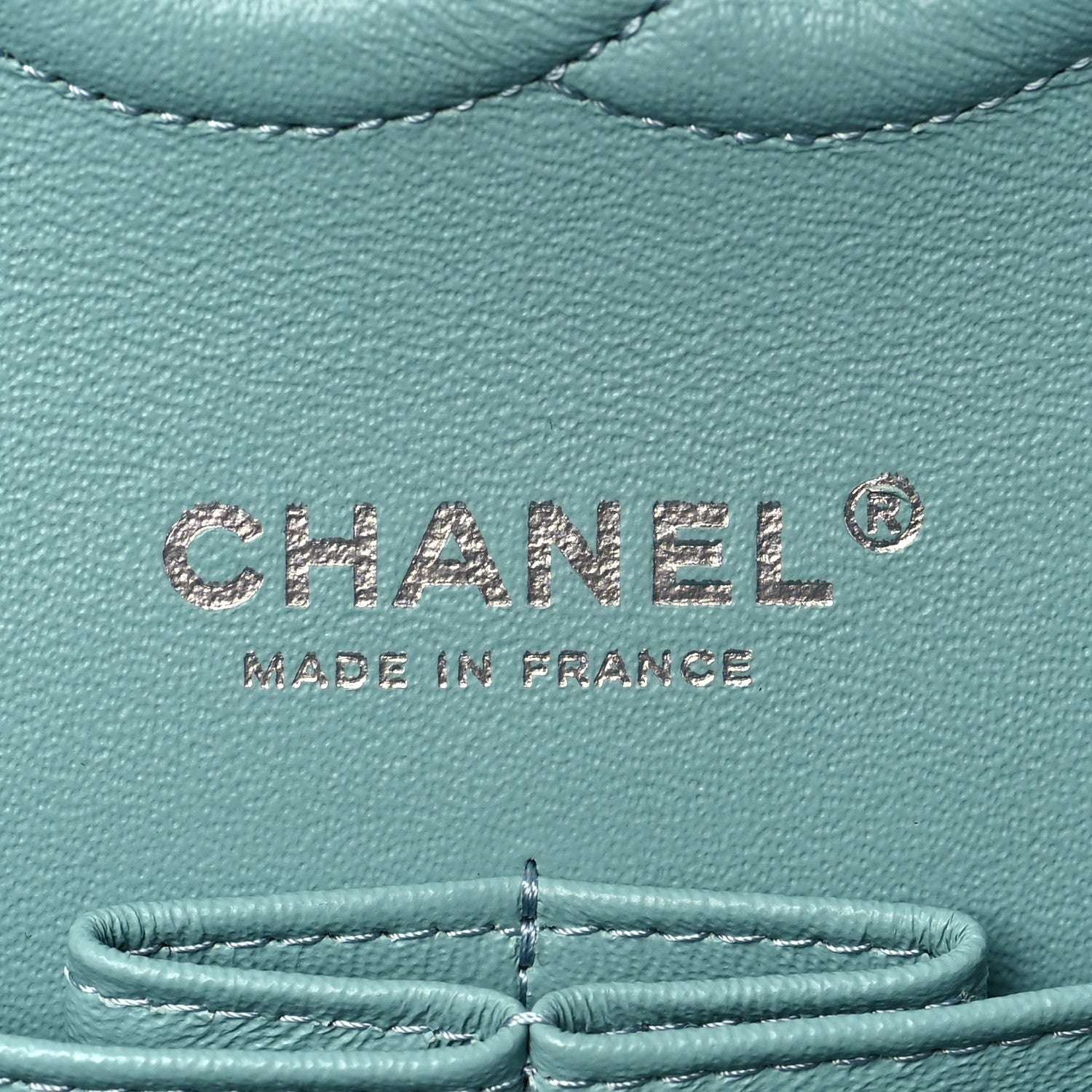 Chanel Tweed Quilted Medium Double Flap Blue White Pink Green 5 of 7
