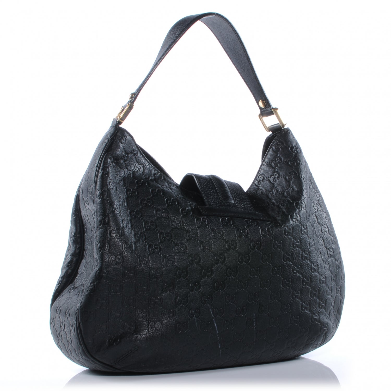 Gucci Guccissima New Ladies Web Hobo Black 3 of 7