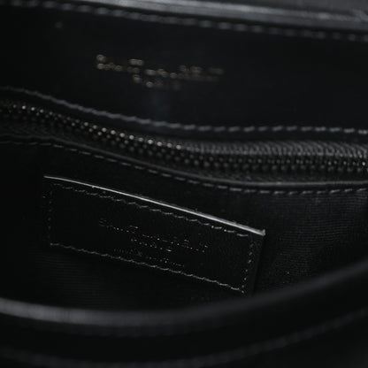 Saint Laurent Calfskin Y Quilted Monogram Monochrome Toy Loulou Crossbody Bag Black 6 of 11