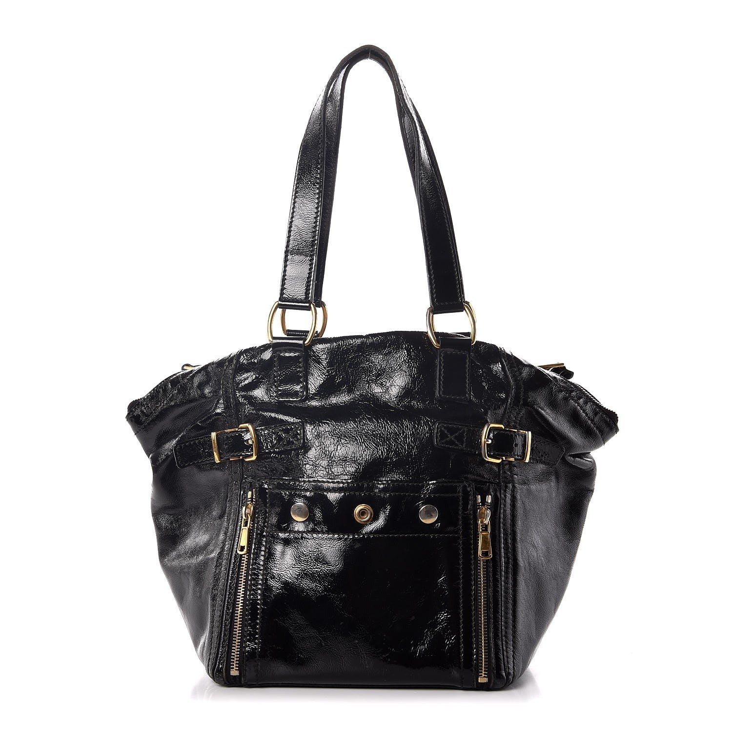 Saint Laurent Patent Medium Downtown Black 1 of 11