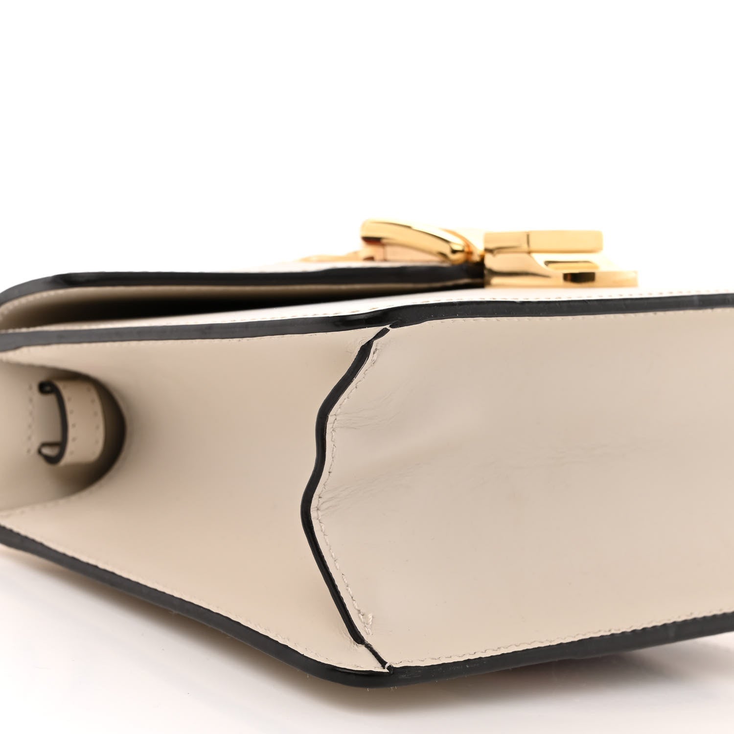 Gucci Calfskin Mini Sylvie Top Handle Bag White 9 of 11