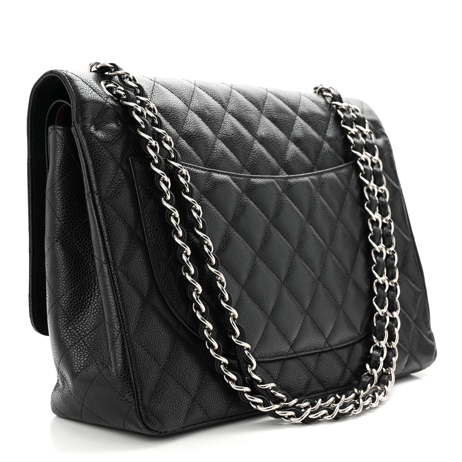 Chanel Caviar Quilted Maxi Double Flap Black 3 of 13