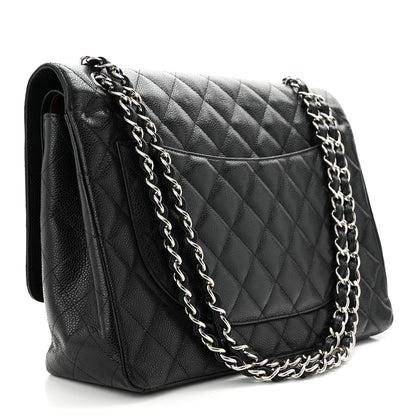 Chanel Caviar Quilted Maxi Double Flap Black 3 of 13