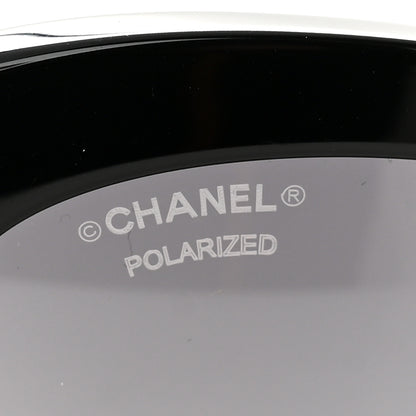 Chanel Acetate Lambskin Cat Eye Sunglasses 5538-Q-A Black Multicolor 7 of 8