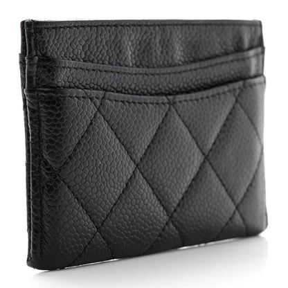 Chanel Caviar Quilted Card Holder Black 4 of 10