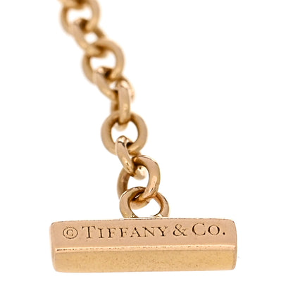 Tiffany 18K Rose Gold Diamond T Smile Bracelet 3 of 4
