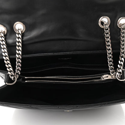 Saint Laurent Calfskin Y Quilted Monogram Medium Loulou Chain Satchel Black 4 of 9