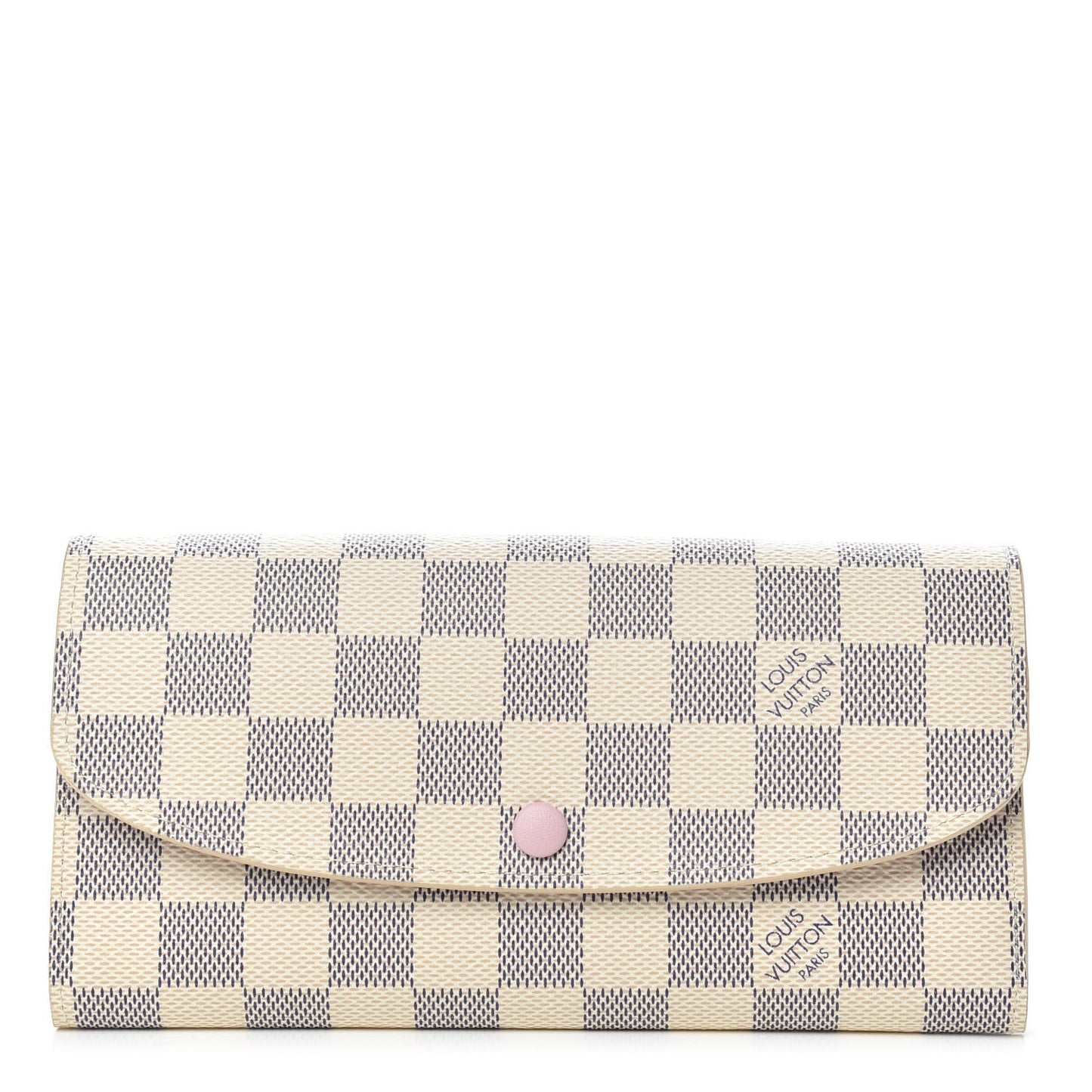Damier Azur Emilie Wallet Rose Ballerine