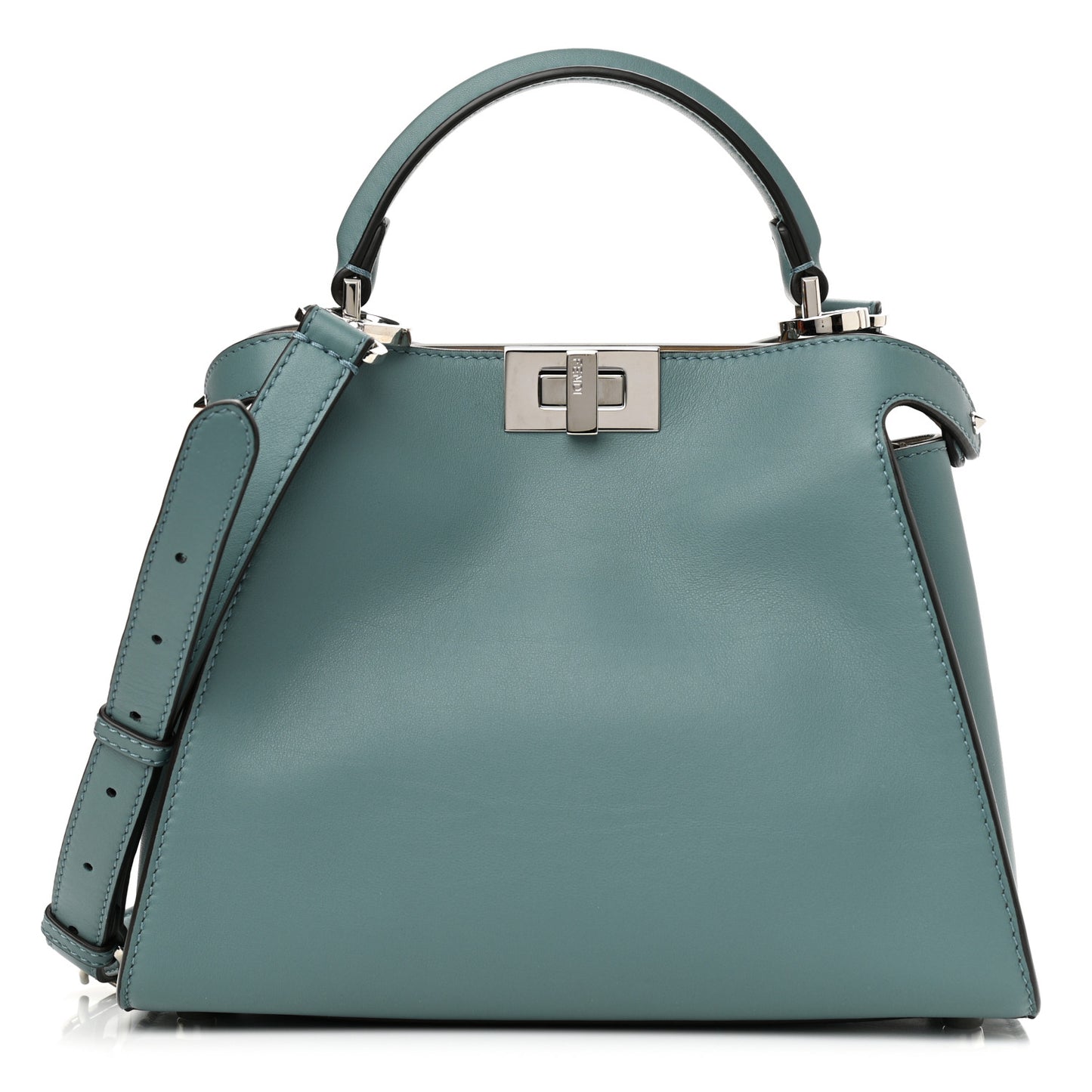Vitello Tahiti Burro Bi-Color Medium Peekaboo Iconic Essentially Satchel Pound Sand Nuvola