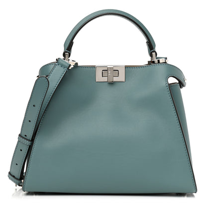 Fendi Vitello Tahiti Burro Bi-Color Medium Peekaboo Iconic Essentially Satchel Pound Sand Nuvola 1 of 8