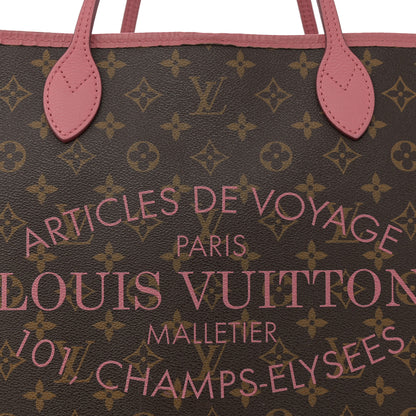 Louis Vuitton Monogram Articles de Voyage Ikat Neverfull GM Rose Velours 7 of 18