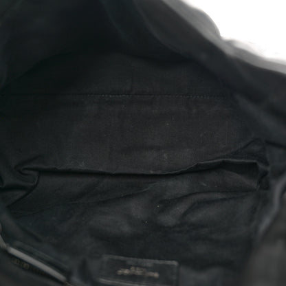 Saint Laurent Lambskin Quilted Monogram Monochrome Medium Loulou Puffer Chain Satchel Black 5 of 11