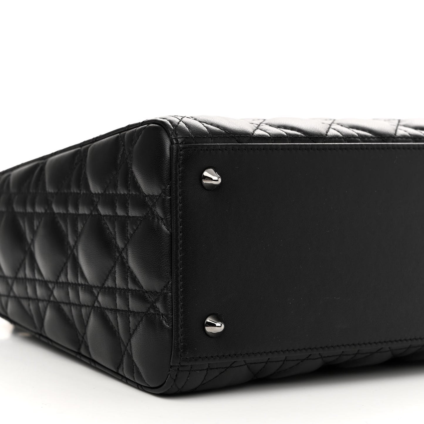 Lambskin Cannage Medium Lady Dior Black
