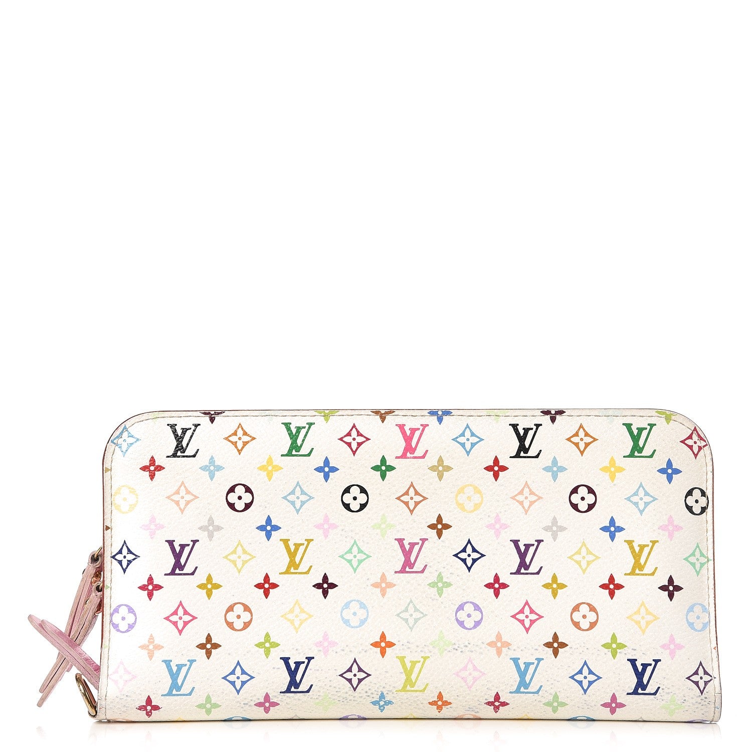 Louis Vuitton Monogram Multicolor Insolite Wallet White Litchi 1 of 11