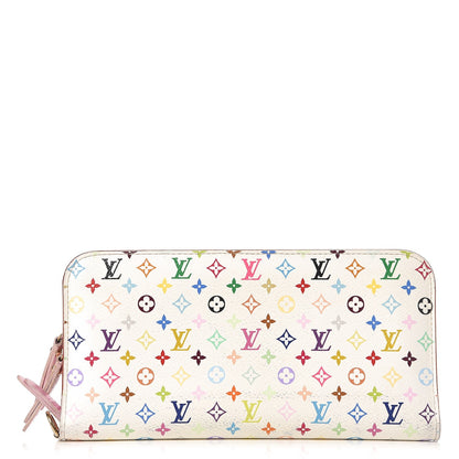 Louis Vuitton Monogram Multicolor Insolite Wallet White Litchi 1 of 11